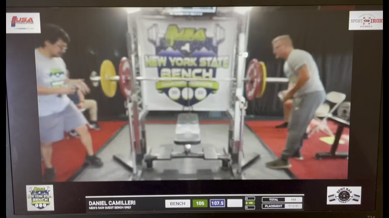 Bench Press 107.5KG/236LBs COMP PR