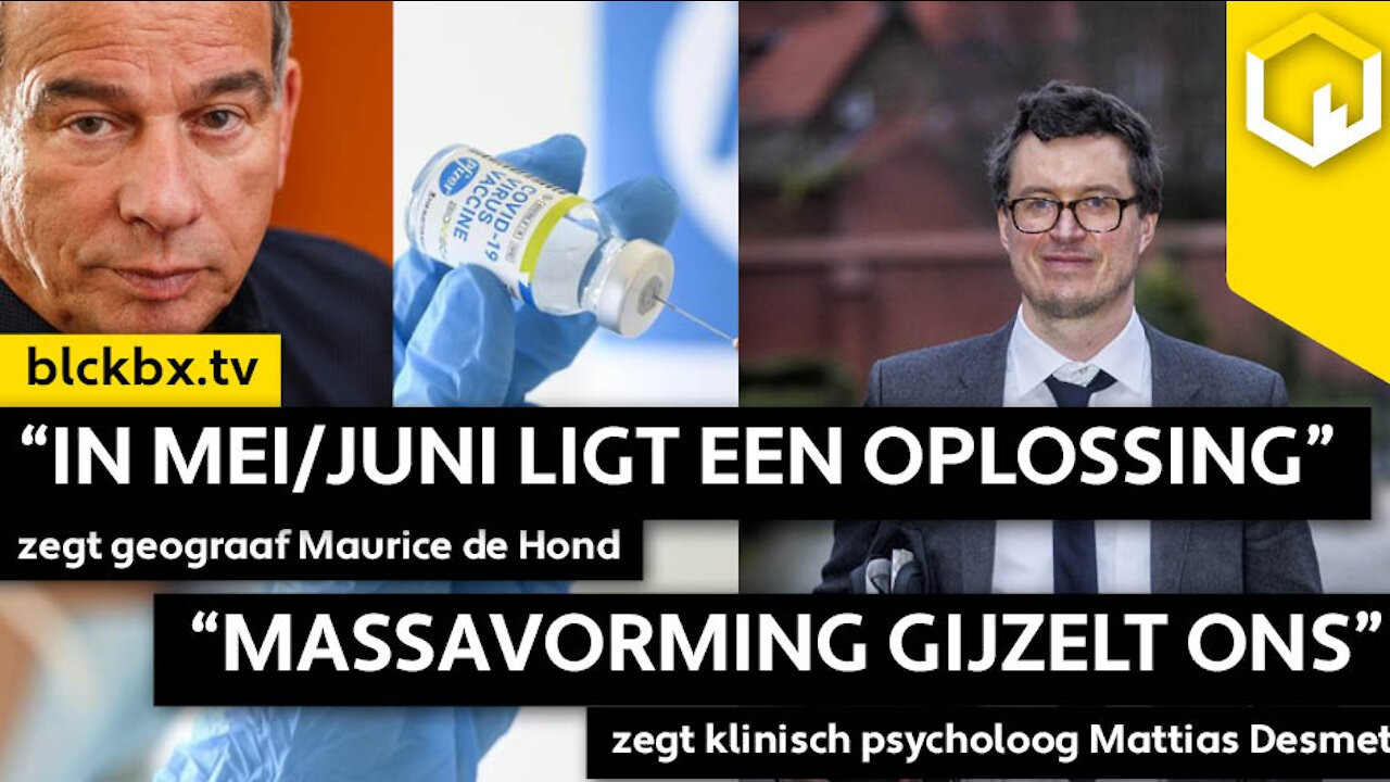 “Massavorming gijzelt ons”, zegt psycholoog Mattias Desmet!