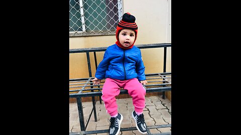 #Cute baby Avyaan playing with birds ❣️🦜