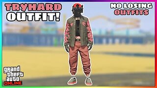 Easy Red Joggers Invisible Torso Glitch Tryhard Modded Outfit (No Transfer) (GTA Online)