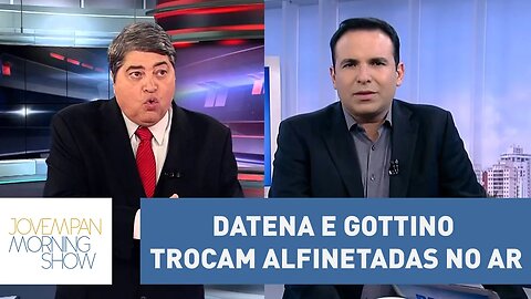 Eita climão! Datena e Gottino trocam alfinetadas no ar | Morning Show