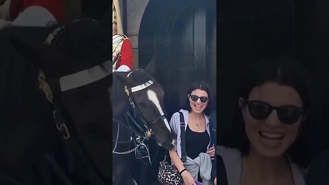 No one ever thinks the horse will bite them #horseguardsparade