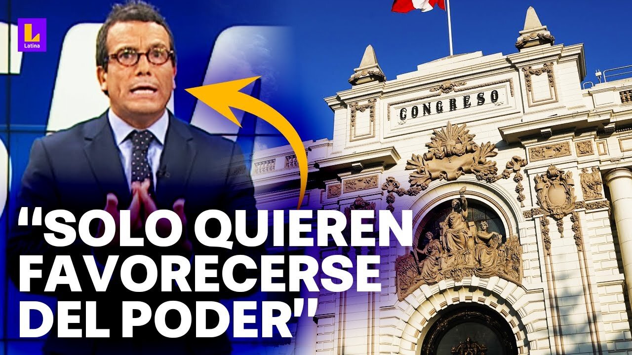 Christian Hudtwalcker sobre nuevas leyes del Congreso: "Sacan leyes para beneficiarse asimismos"