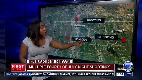 Multiple Fourth of July night, Friday morning shootings