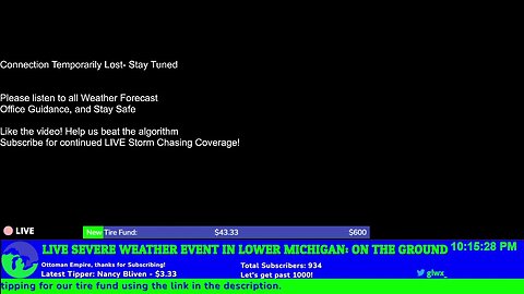 LIVE SEVERE STORMS IN MICHIGAN