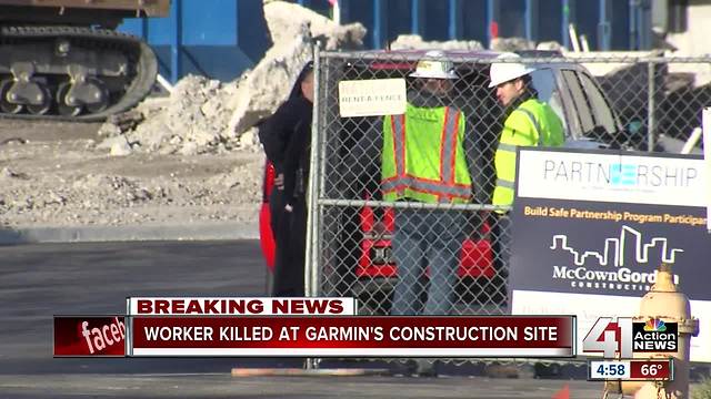 Worker dead after incident at Garmin construction site in Olathe