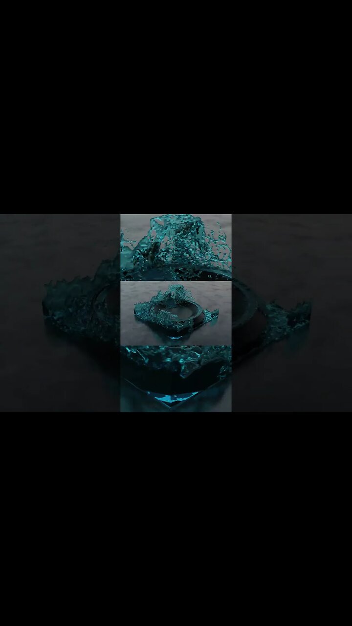 FLUID Physics Simulation Blender 3D!! 🤔 | Satisfying Animation #shorts