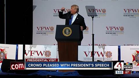 Veterans appreciate Presidential appearance at VFW convention