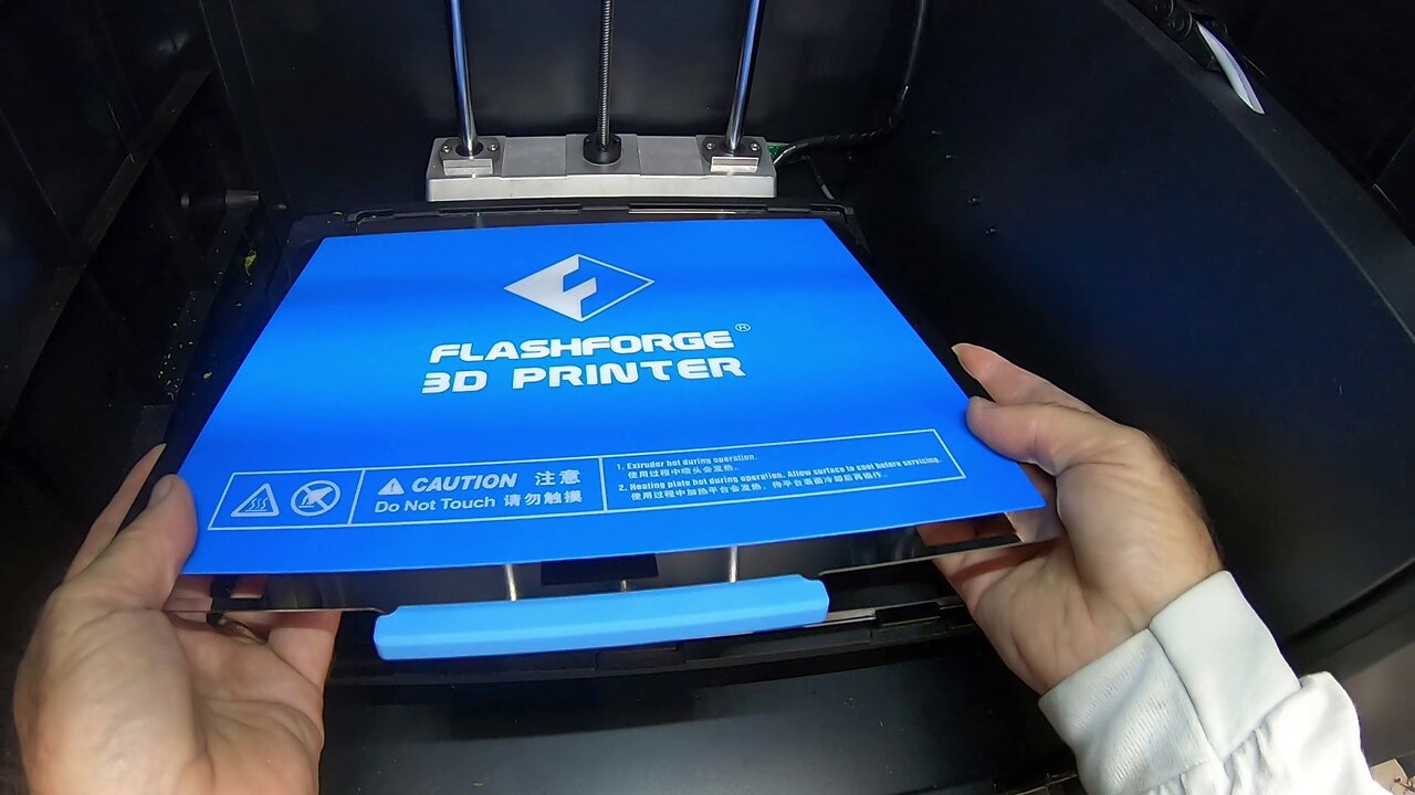 Flashforge Guider II - Installing a Removable Flexible Build Plate & Setting Z-axis Height
