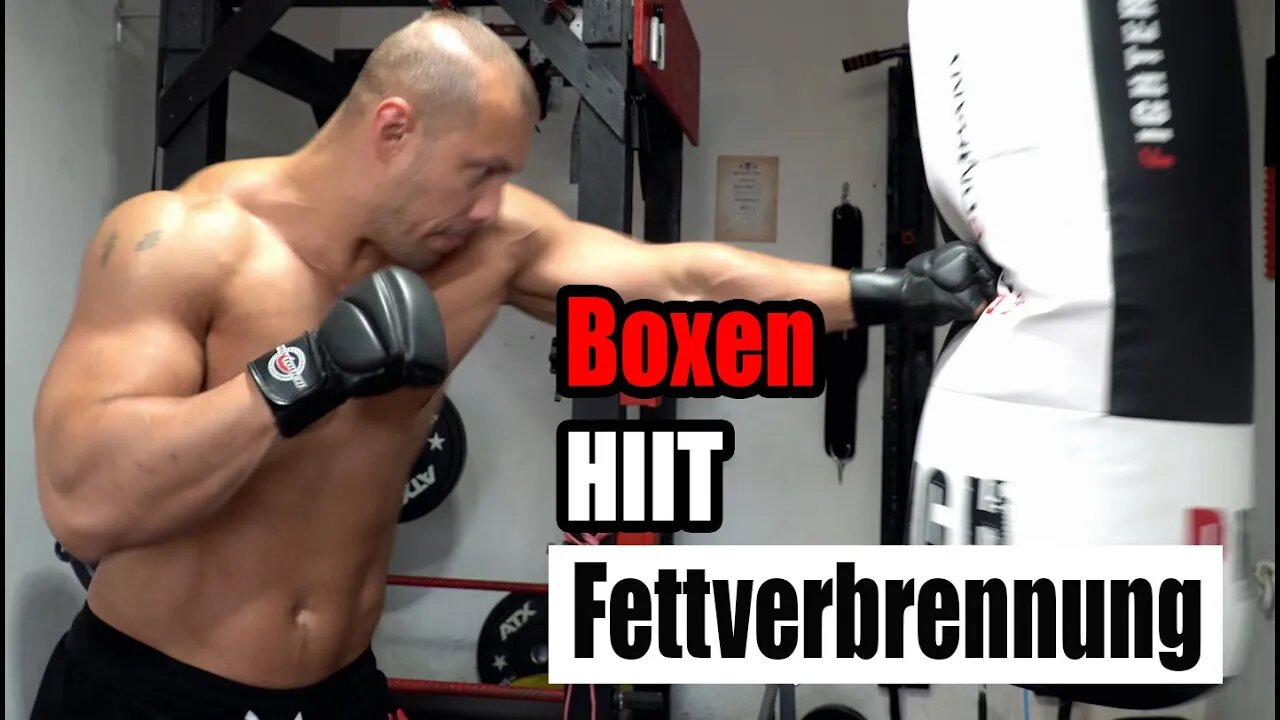 Boxsack HIIT Training zum Abnehmen. High intensity interval Workout. Abnehmen Challenge.