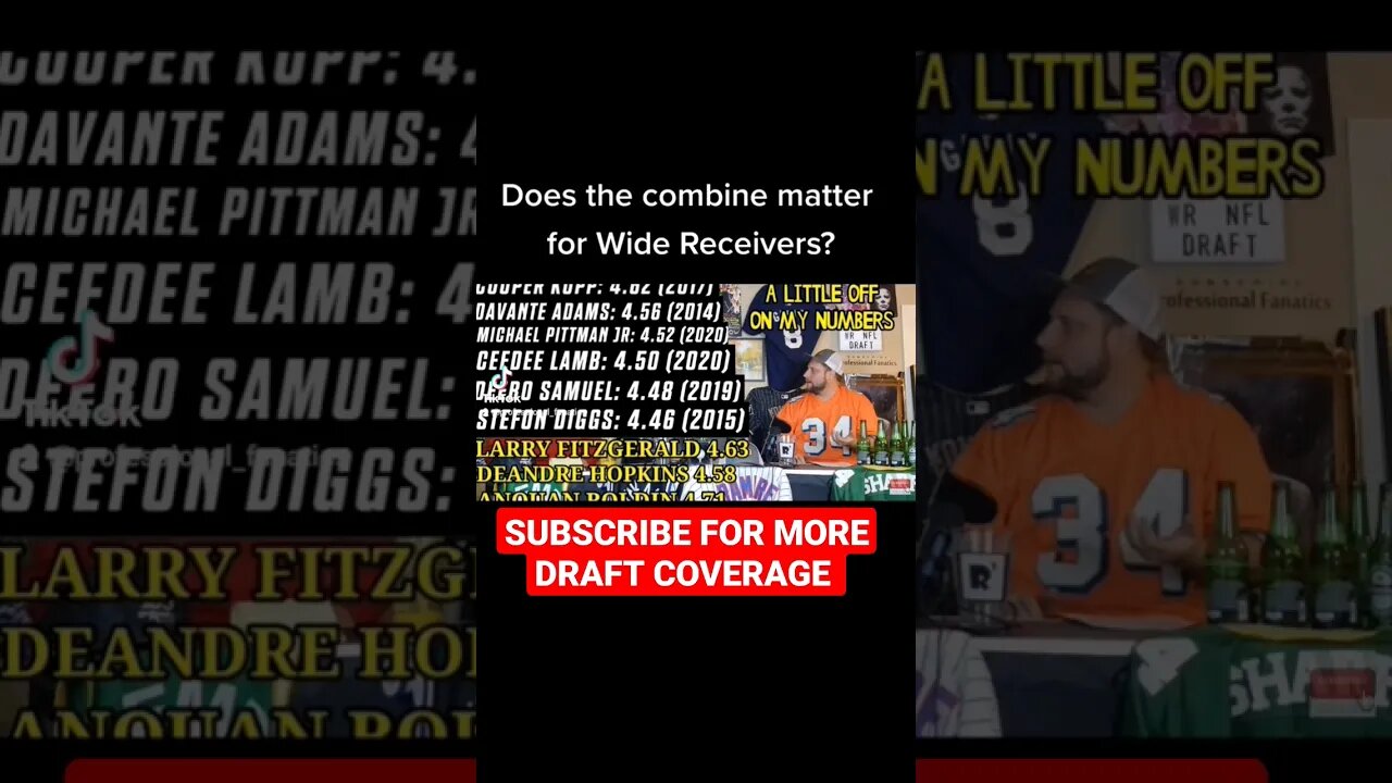 Does the NFL combine matter for wide receivers? #nfl #nfldraft #subscribe #trending #like