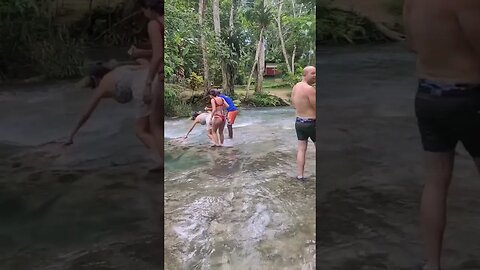 Blue Hole Jamaica vybz and Chill #shortsvideo #shortsfeed #jamaica #nature #fy #shortviral #shorts