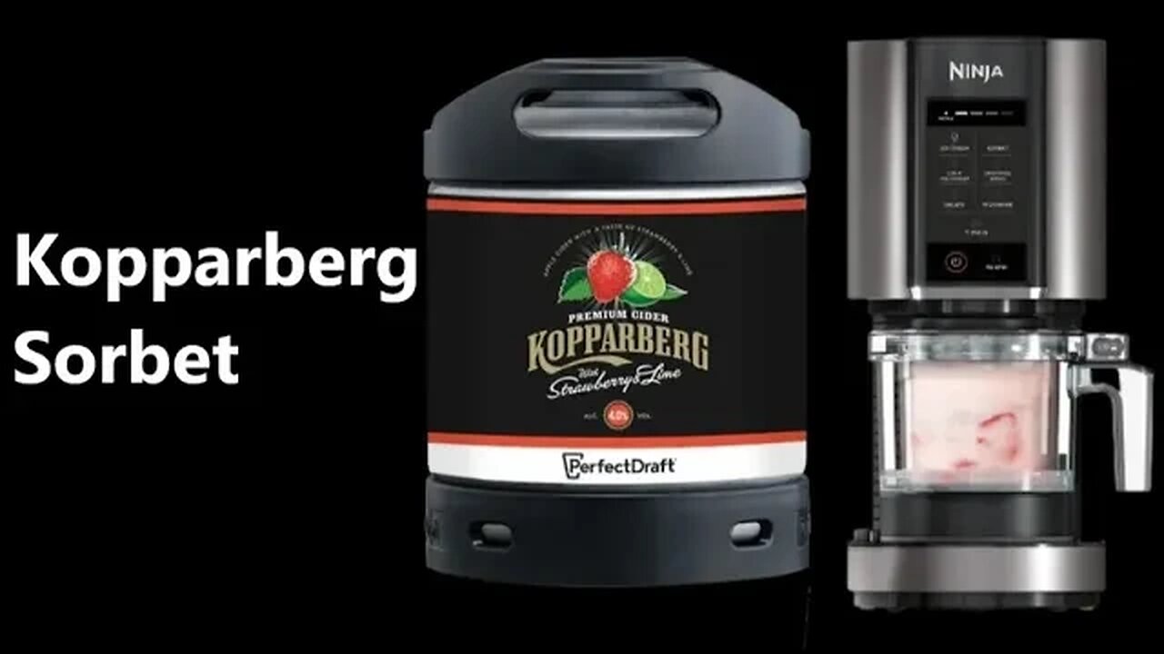 Kopparberg Perfectdraft Pro and Vodka Sorbet Ninja Creami machine