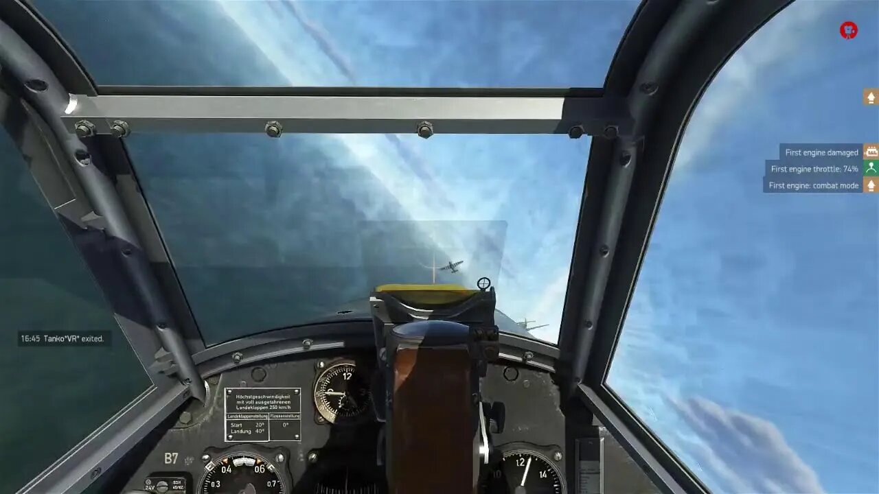 Bf109E-7 English channel dogfight