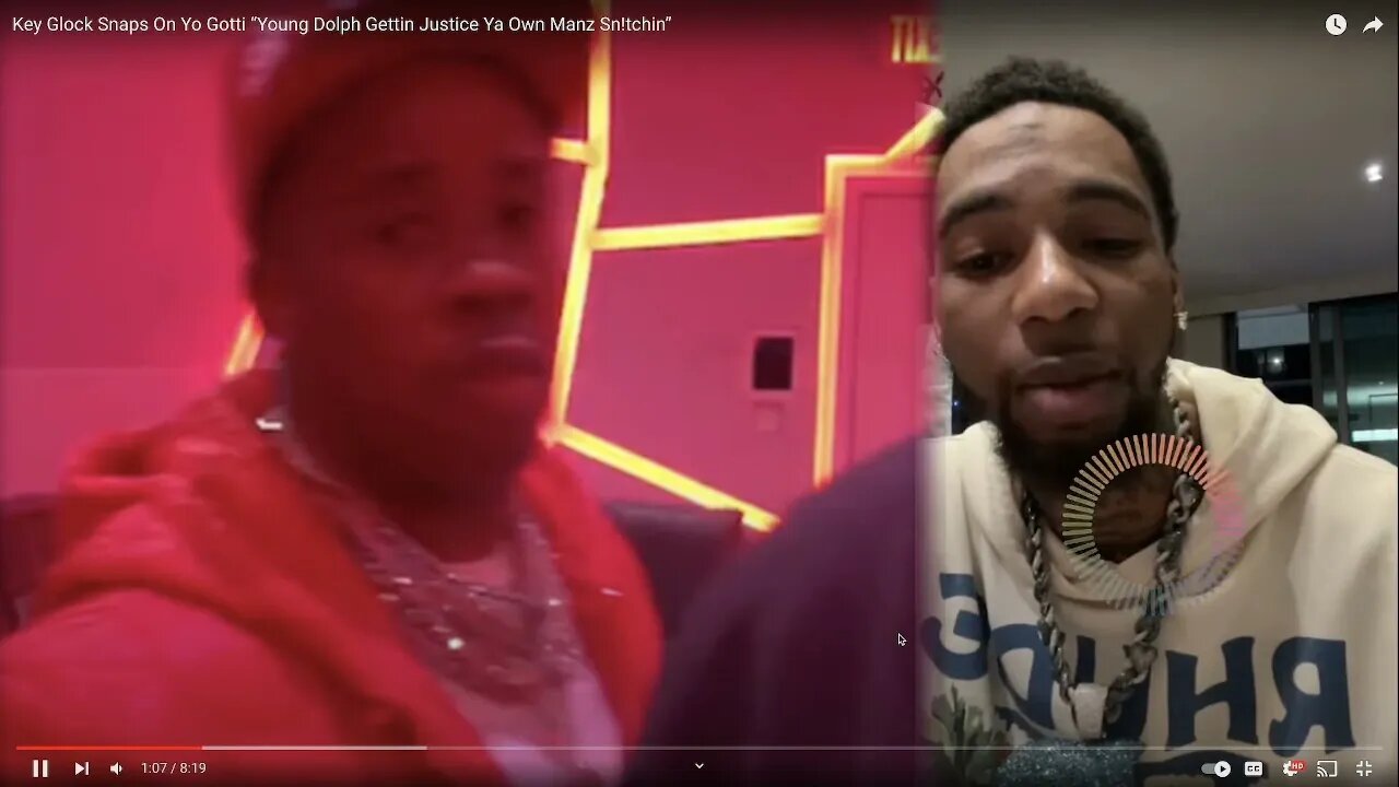 key glock snaps on yo gotti yo own mans snitching