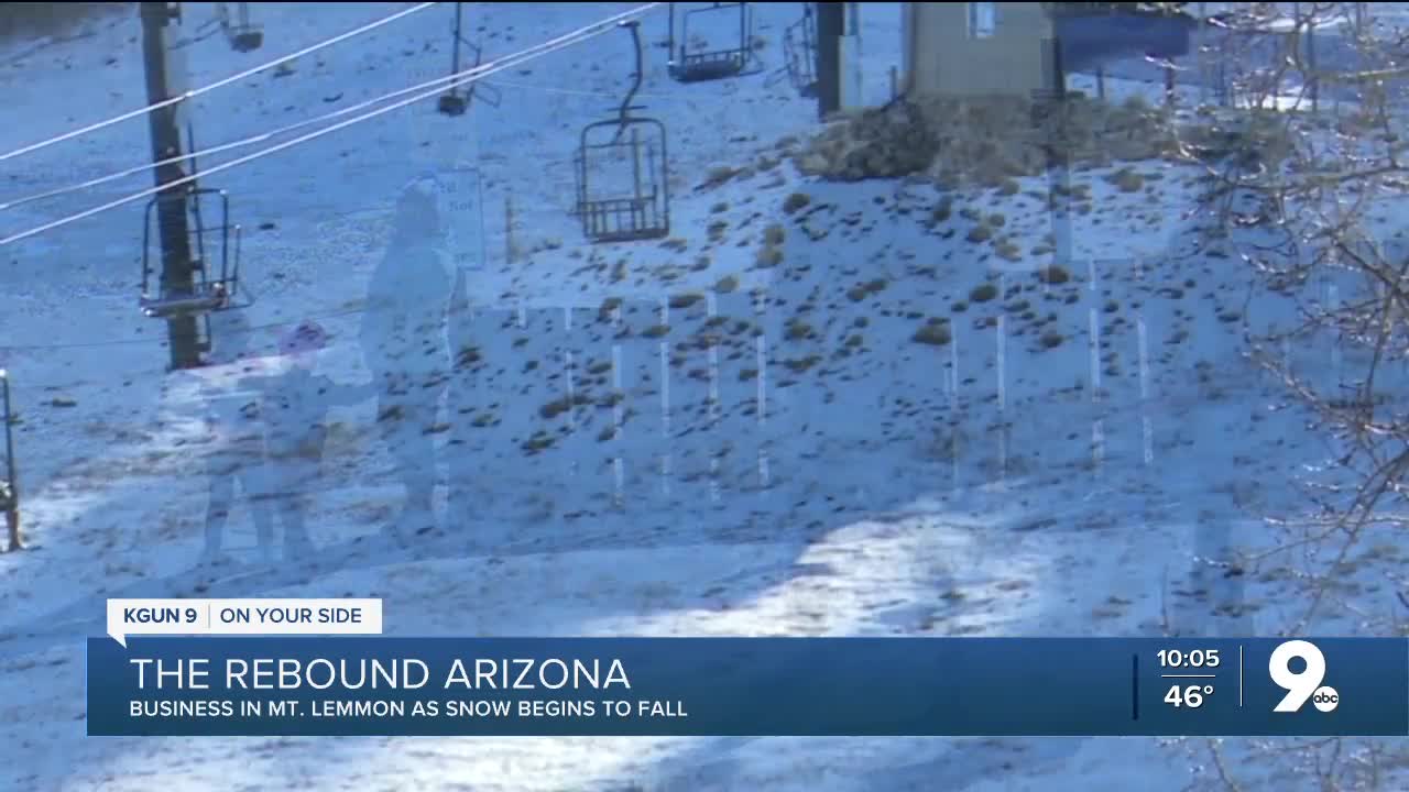 Mount Lemmon welcomes visitors enjoying the cold weather