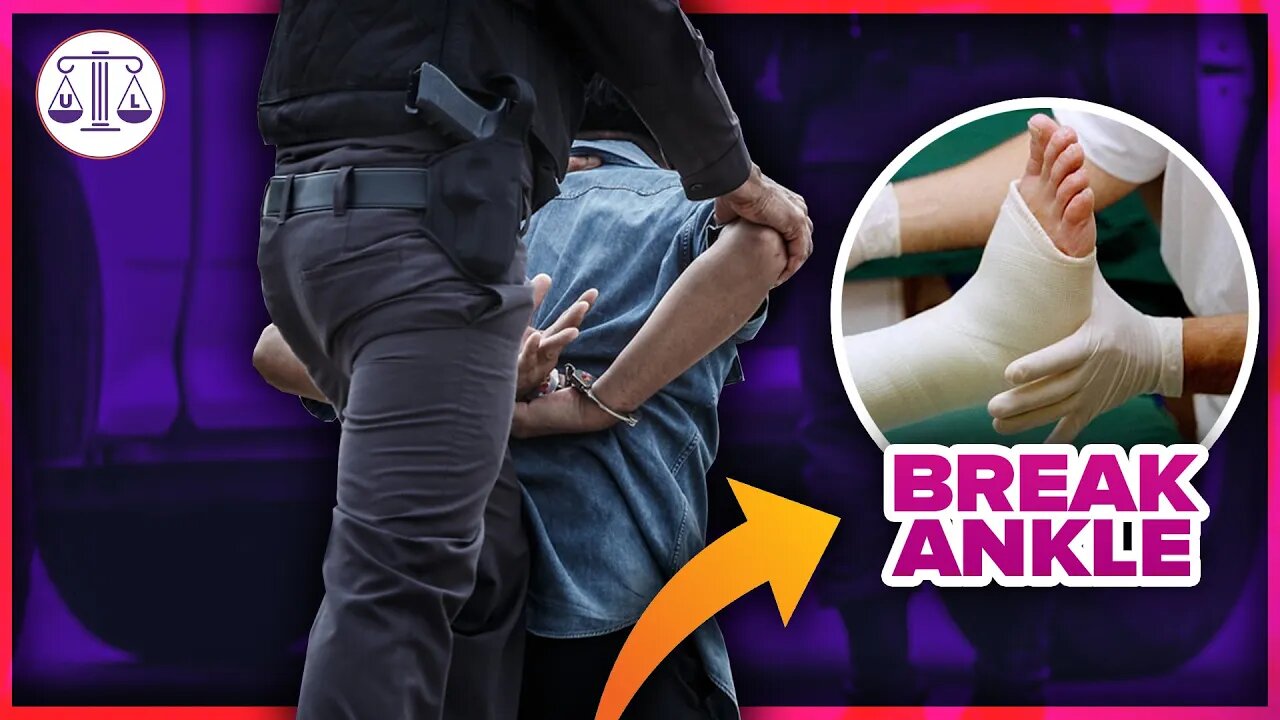 Police BREAK ankle of suspect
