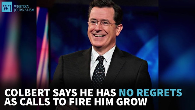 Colbert Says He Has No Regrets As Calls To Fire Him Grow