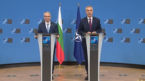 NATO Secretary General with the Prime Minister of Bulgaria Nikolai Denkov - June 29, 2023