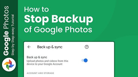 📸🚫 How to stop google photos backup 🚀🔒