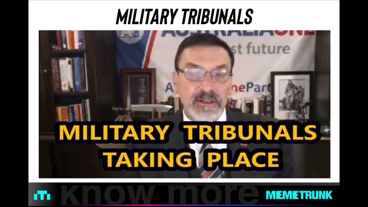 Tribunals and arrests taking place, info is coming out slowly so the public sees the truth