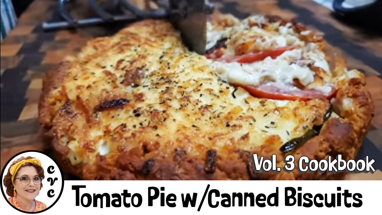 Bacon & Tomato Pie Made with Canned Biscuits, Collard Valley Cooks