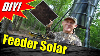 DIY Deer Feeder Solar Done Right! 100% Maintenance Free!!!