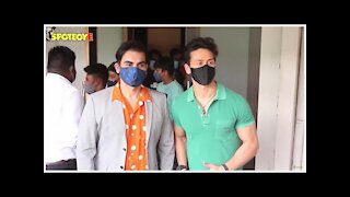 Tiger Shroff & Arbaaz khan shoot for quplay&rsquo