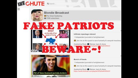 BLONDIE BROADCAST ON THE NATURE OF PATRIOTIC FRAUDS