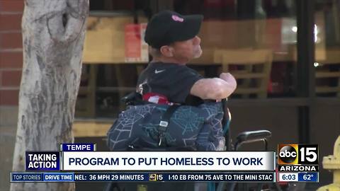 Tempe hoping to find work for the homeless