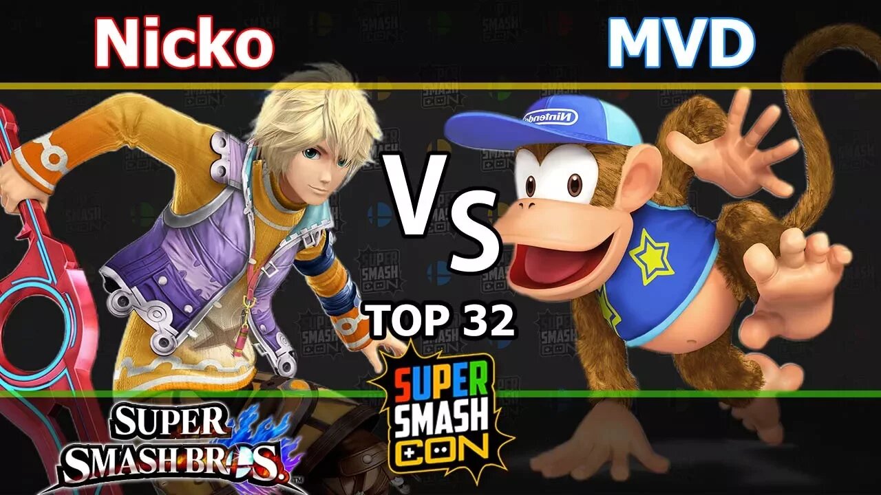 FAD|Nicko (Shulk) vs. PG|MVD (Diddy) - Wii U Singles Top 32 - SSC2017