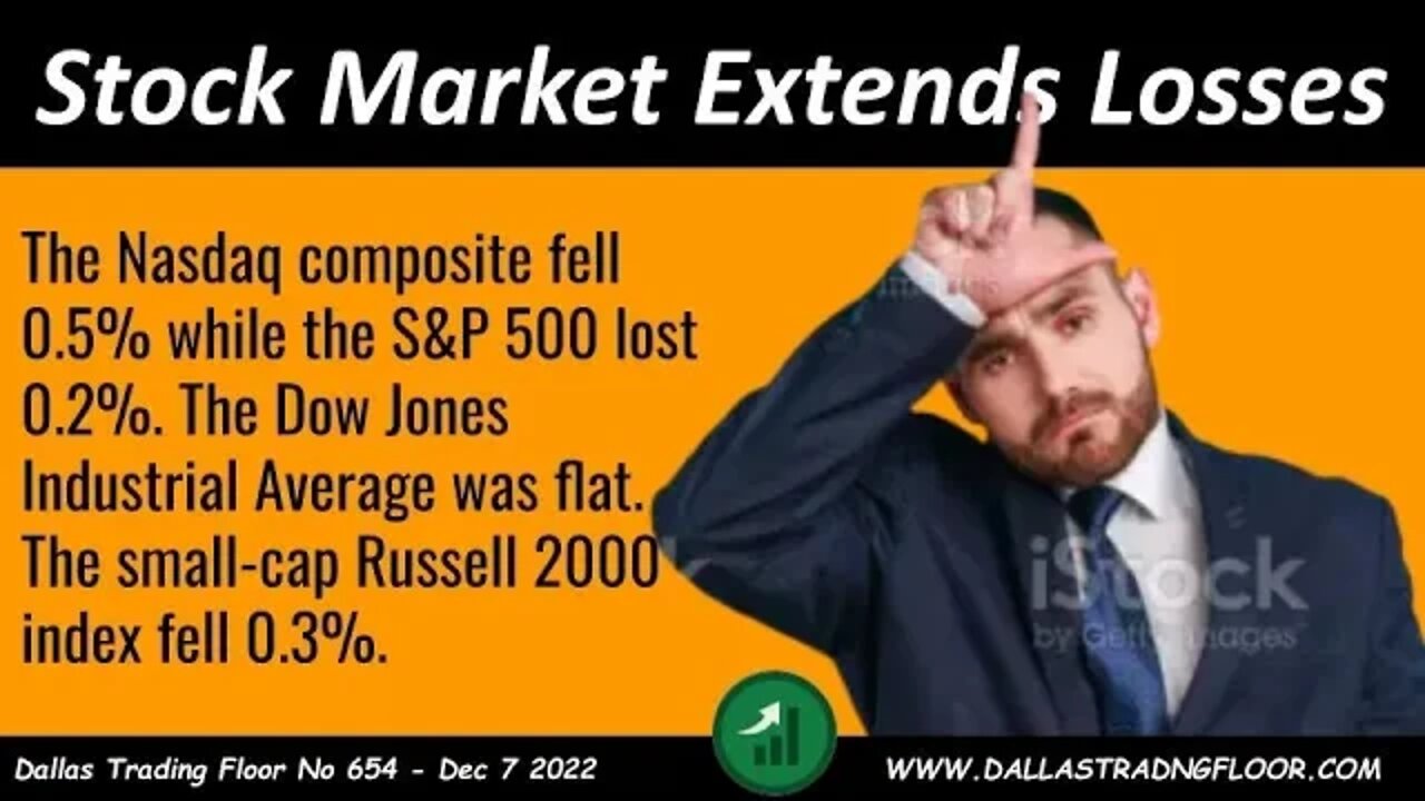 Stock Market Extends Losses