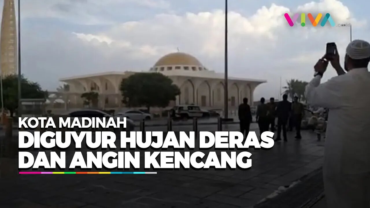 Warga Madinah Umbar Selfie di Medsos Tanahnya Diguyur Hujan