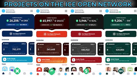 DoctorX | Sunwaves | CallFluent | Sauces | SealSend | 5 Projects On The Ice Open Network | #ION