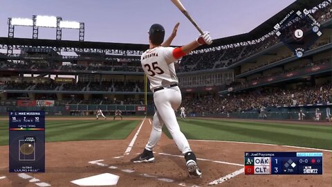 MLB The Show 22 Pitcher M. Mussina 2-run HR