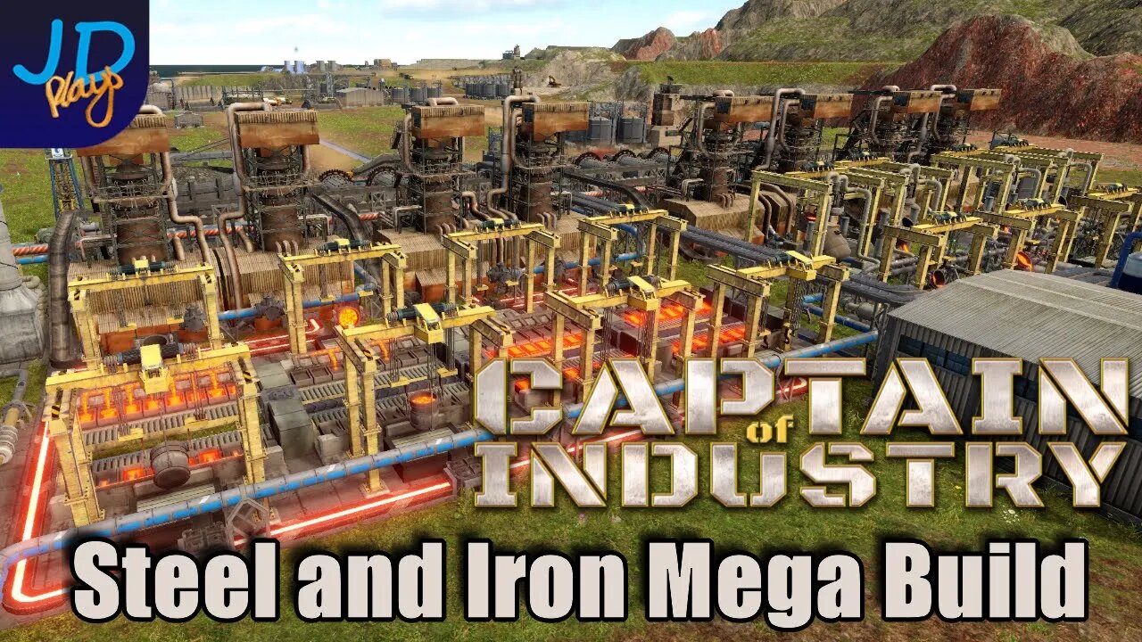 Steel and Iron Mega Build 🚛 Ep21 🚜 Captain of Industry 👷 Lets Play, Walkthrough, Tutorial