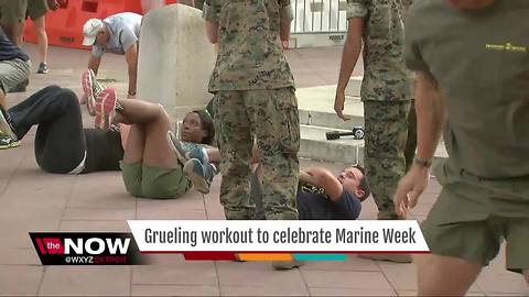 Grueling workout to celebrate Marine Week