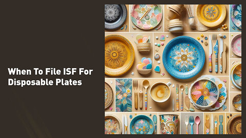 Mastering ISF Filing for Disposable Plates: Avoid Penalties and Delays!