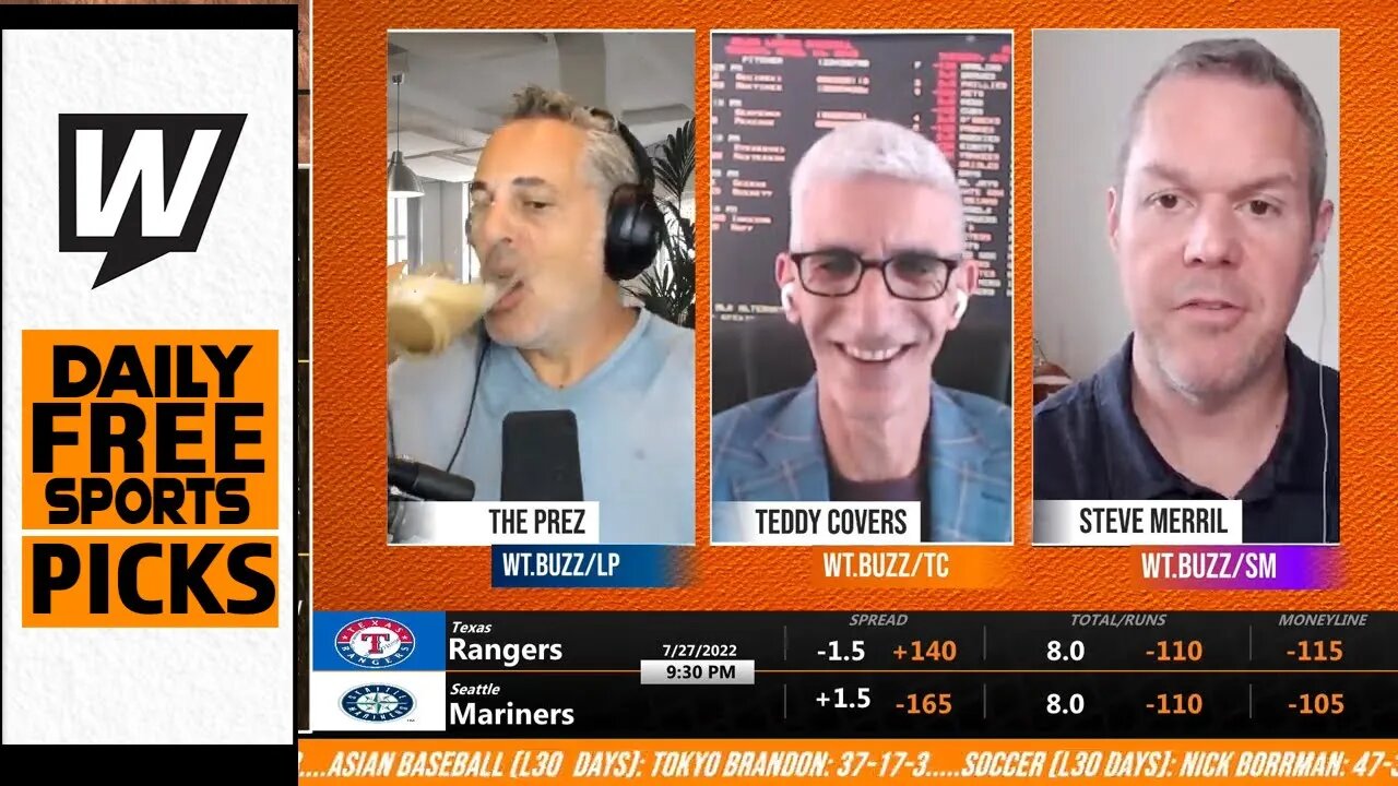 Free Sports Picks | WagerTalk Today | College Football Betting Preview | MLB Picks | July 27