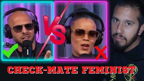 Andrew Tate CHECK-MATES Feminist | Macho Reaction