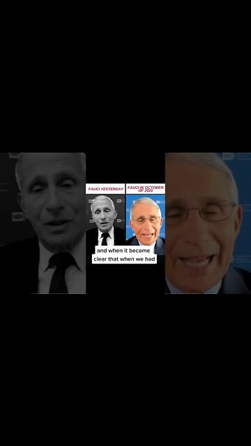 Fauci Reccomendation today Versus 2020