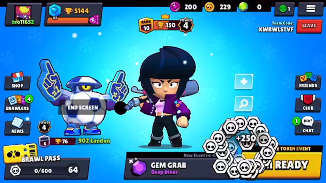 Playing brawl stars with my friend!