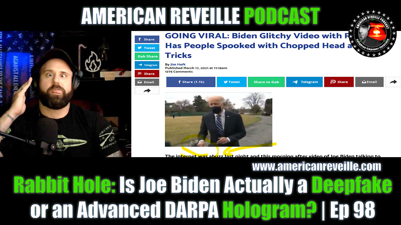 Rabbit Hole: Is Joe Biden Actually a Deepfake or an Advanced DARPA Hologram? | Ep 98