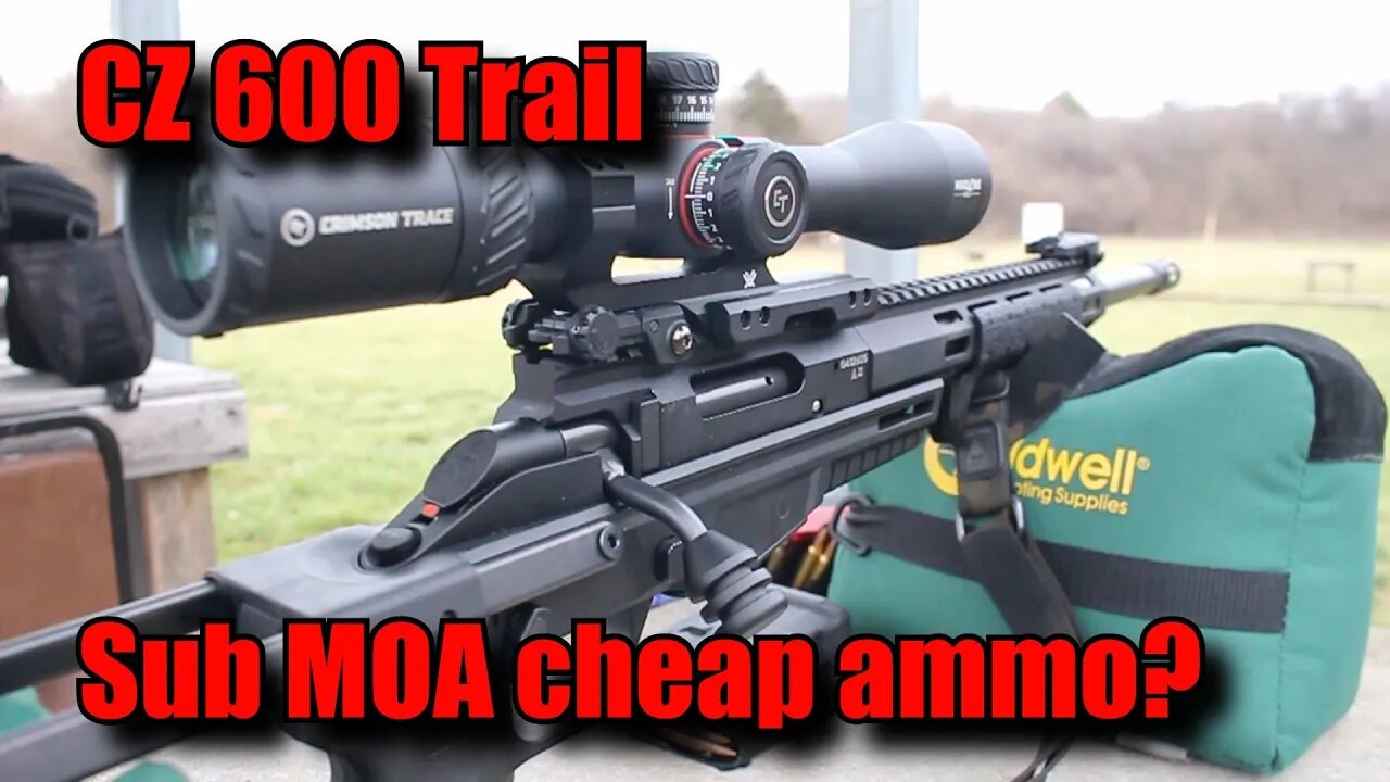 New CZ 600 Trail Accuracy test with affordable ammo sub MOA?