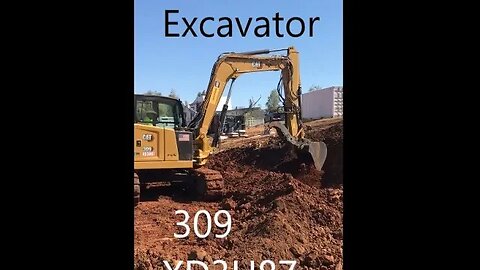 CAT Excavator 309 XD3H87 SLOPE cut out for Greenhouse DIY in 4D