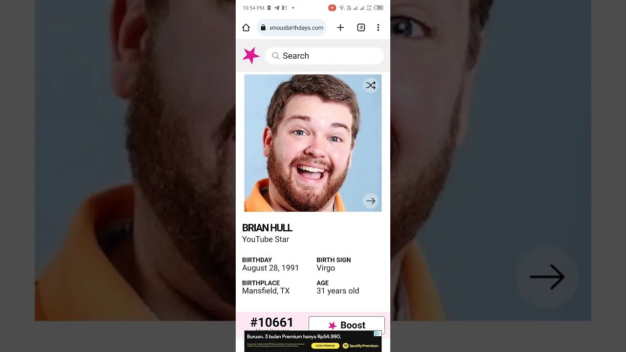 HAPPY BIRTHDAY 31 BRIAN HULL YouTube star