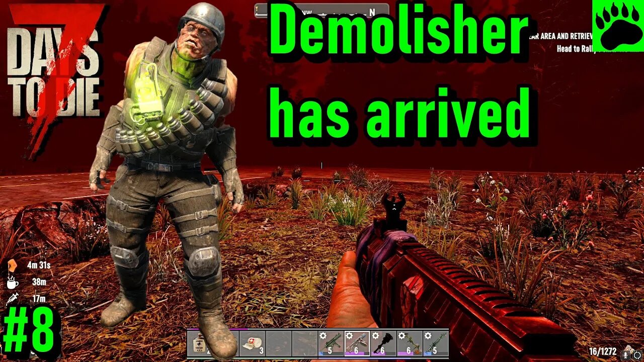 7 Days to Die Alpha 20 No Base Blood Moon Demolisher Zombie