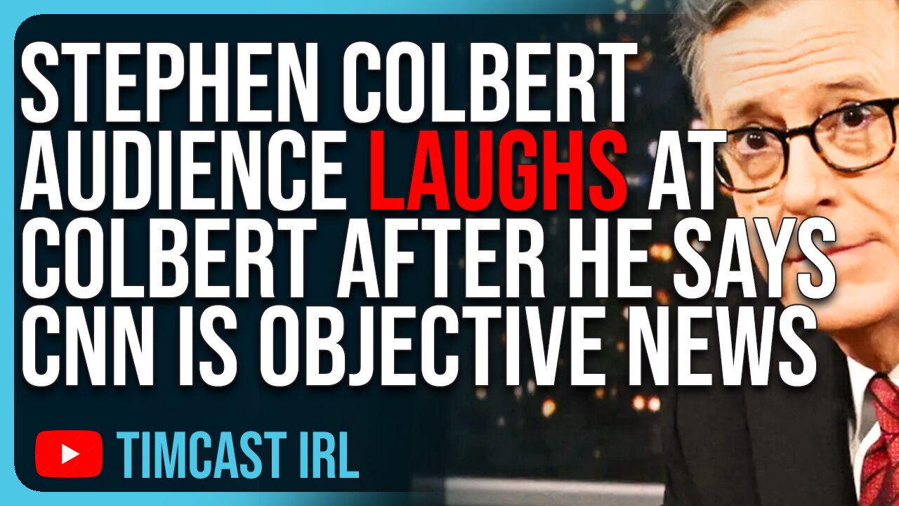 Stephen Colbert Audience LAUGHS At Colbert After He Says CNN Is An Objective News Source