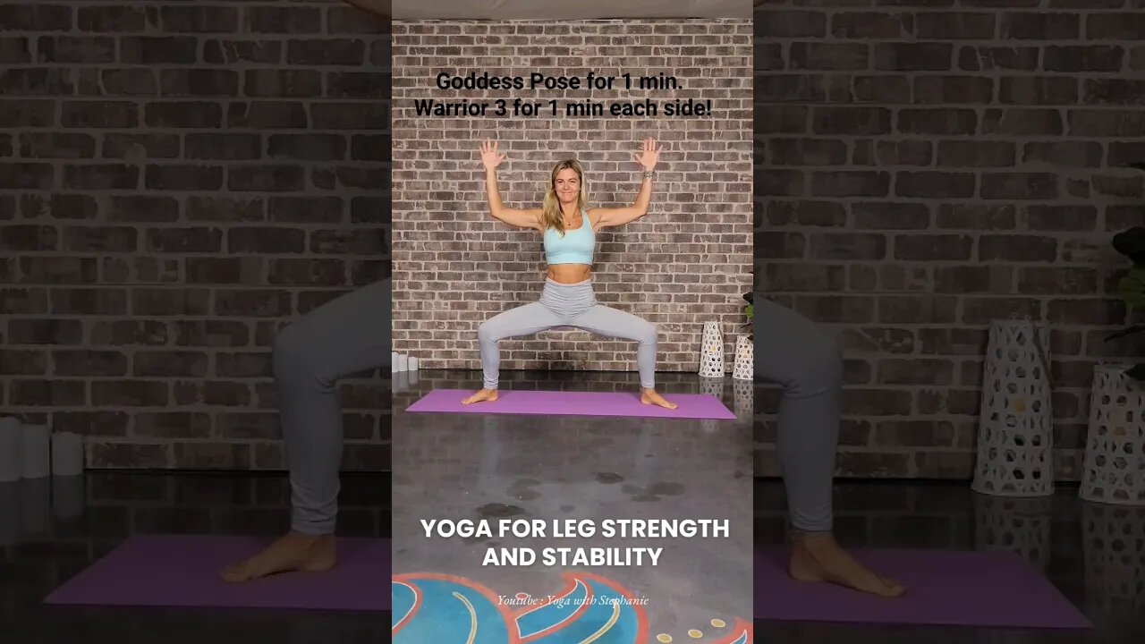 Day 8 Yoga for Leg Strength and Stability #yoga #30daysofyoga #legs #strength #stability #motivation