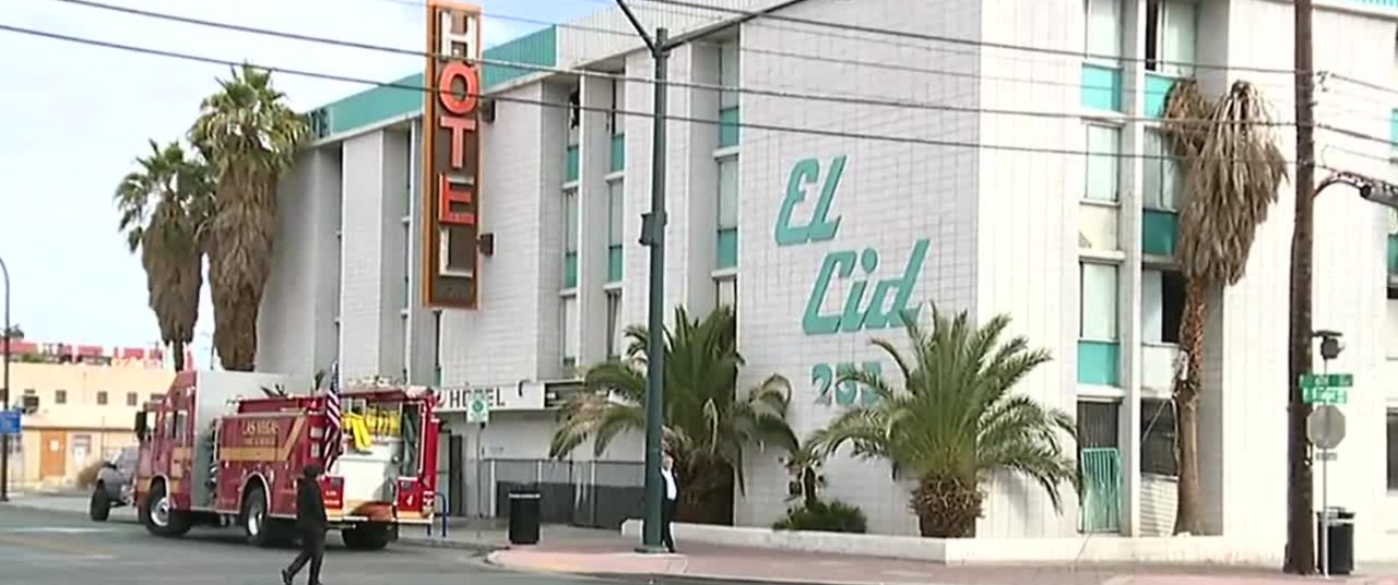 Fire at abandoned hotel, squatters major concern for LVMPD